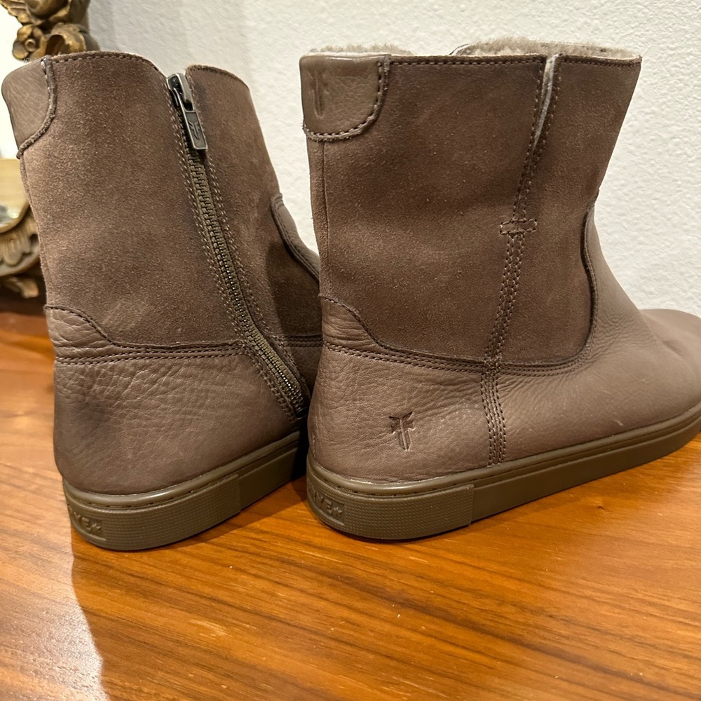Frye gemma shearling boots brown size 9 - Picture 2 of 6